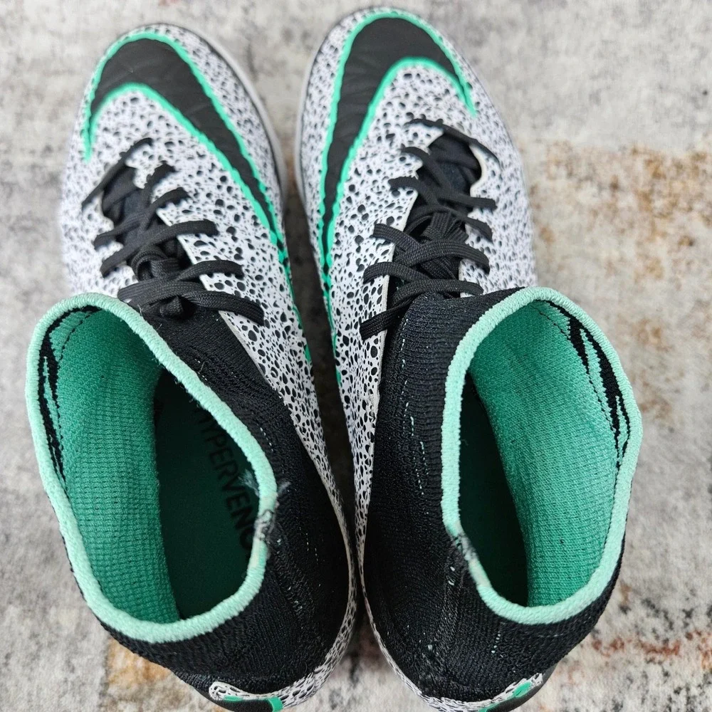 Nike HypervenomX Proximo IC Safari JR Soccer Shoes 6Y White 820118-103 Training